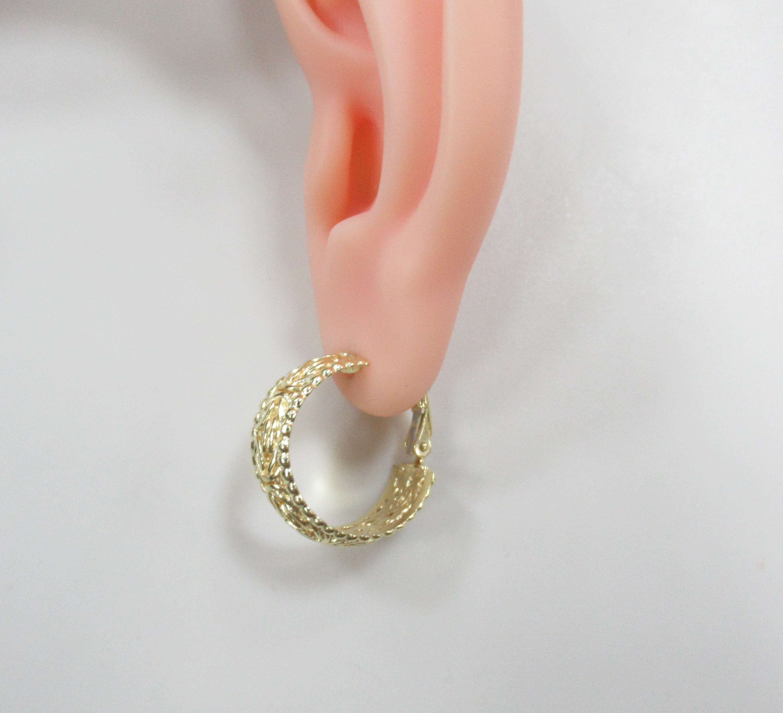 Серебряные серьги-конго